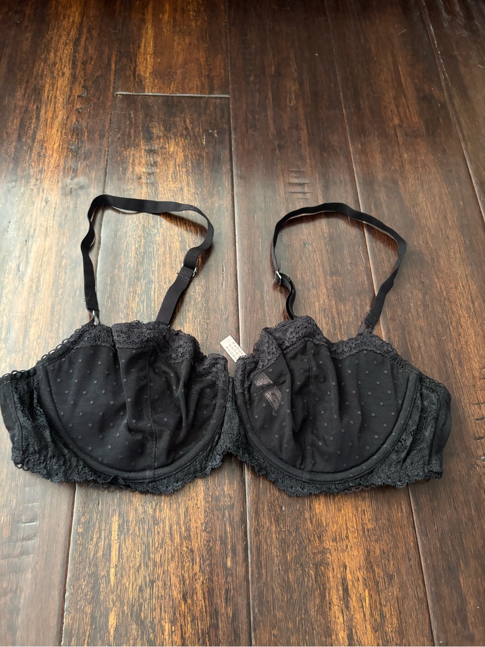 Dobreva Black Lace Bra Size 40B EUC